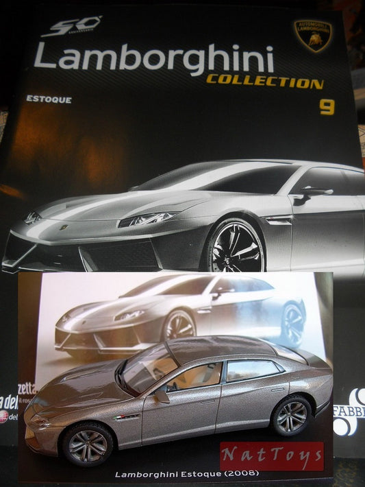 PUBLISHING Model Lamborghini Collection 50 Years Estoque 2008 DIE CAST 1:43 +fas
