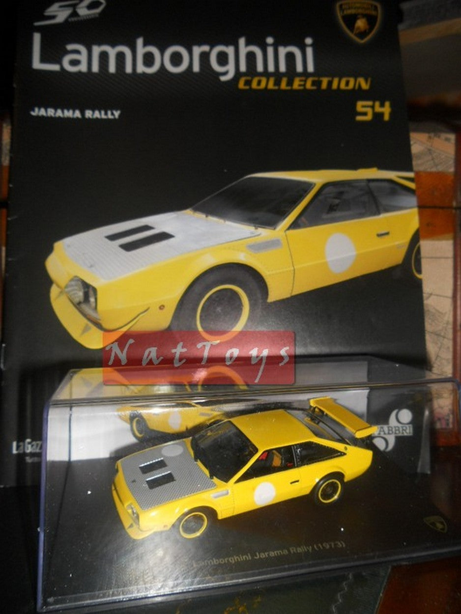 EDITORIA Modellino Lamborghini Collection 50 Anni Jarama Rally 1973 Rare  DIE CAST 1:43 +fas