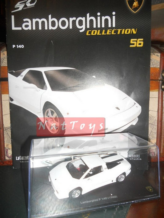 EDITORIA Modellino Lamborghini Collection 50 Anni P 140 1988 P140 Rare  DIE CAST 1:43 +fas