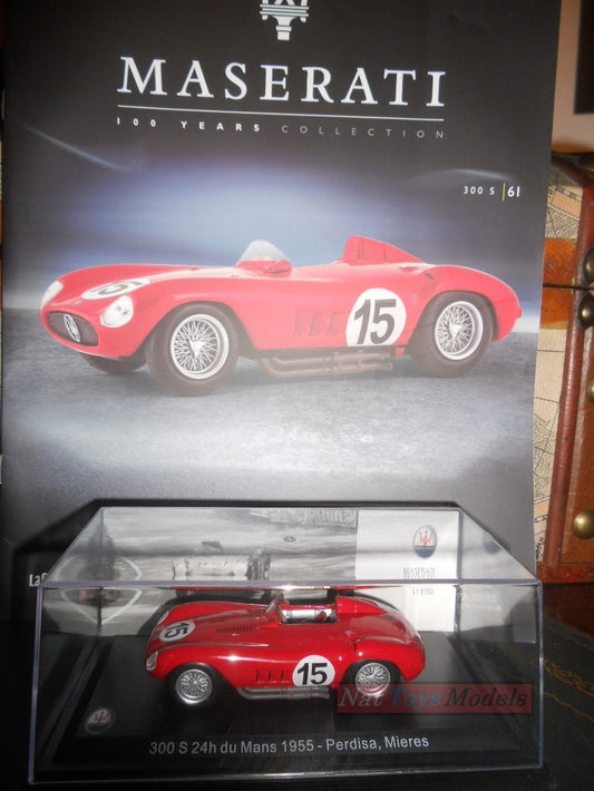 EDITORIA Modellino Maserati Collection 100 Years 300 S Sport 1955 +fas DIE CAST 1:43