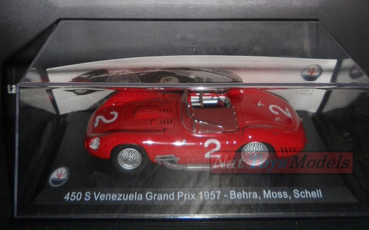 PUBLISHING Model Maserati Collection 100 Years 450 S 1957 GrandPrix Moss DIE CAST 1:43