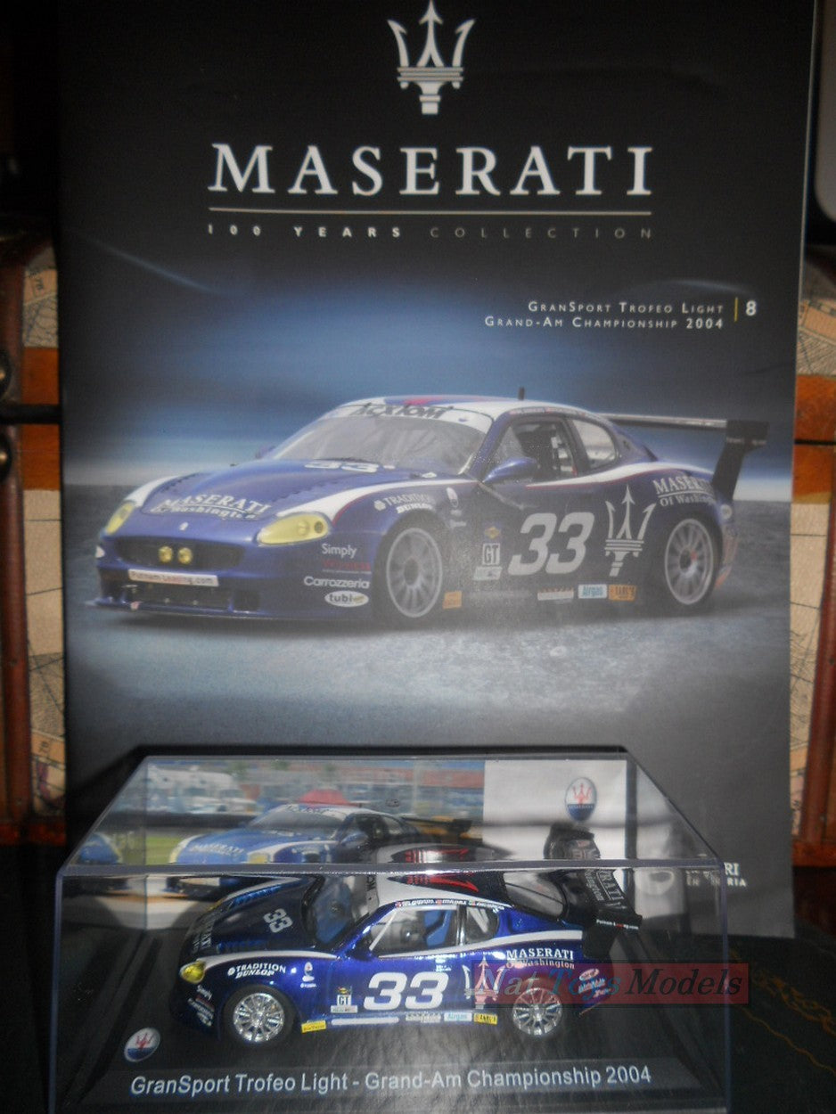 EDITORIA Modellino Maserati Collection 100 Years GranSport Trofeo Light 2004  +fas.8 1:43