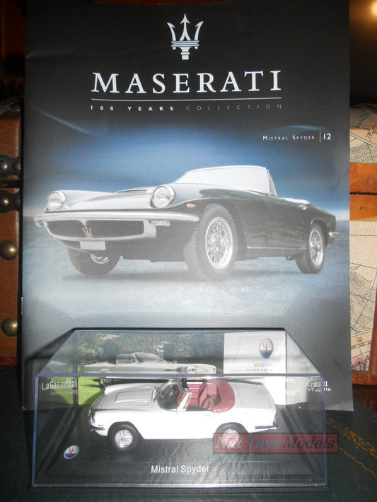 EDITORIA Modellino Maserati Collection 100 Years Mistral Spyder  +fas DIE CAST 1:43