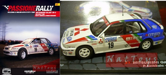 Editoria Modellino Mitsubishi Galant VR-4 RAC 1989  DIE CAST 1:43 Ixo Passione Rally +fas