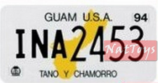 EDITORIA Modellino Targa Americana USA Guam Stati Uniti Targhe Americane Fabbri Collection