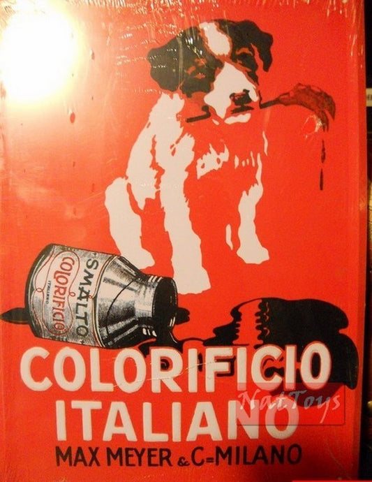 EDITORIA Modellino Targa Pubblicitaria COLORIFICIO ITALIANO Targhe Pubblicitarie Latta Hachette