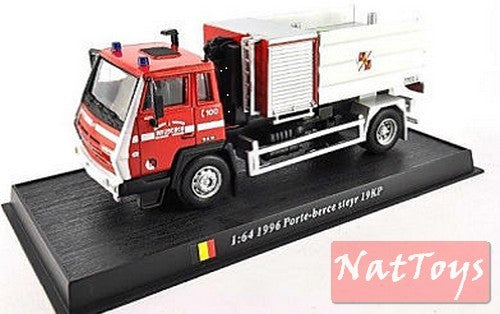 EDITORIA Modellino Vigili del Fuoco Porte-berce steyr 19KP 1:64 1996 DIE CAST Firemen Pompieri