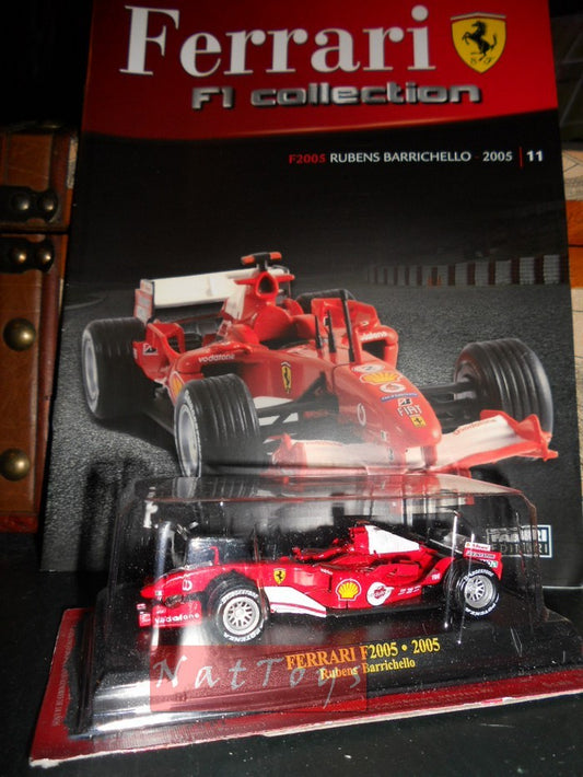 Ferrari F1 Collection F2005 Barrichello Modellino + fas. Fabbri DIE CAST 1:43 compatibile con