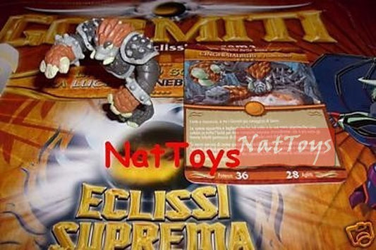 GORMITI SERIE ERA ECLISSI SUPREMA CINGHIATAURUS +CARD NatToysModels
