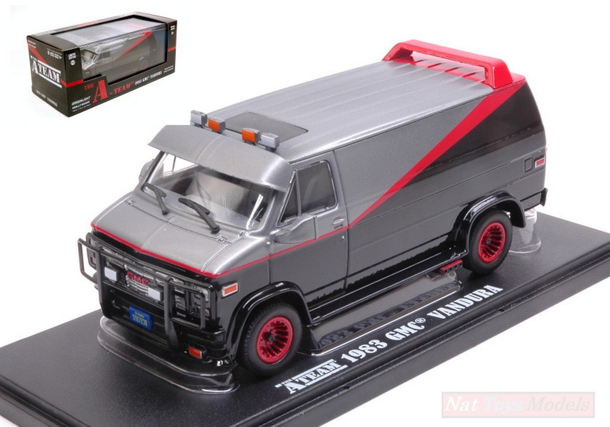 MODELLINO IN SCALA COMPATIBILE CON A-TEAM GMC VANDURA 1983 1:43 GREENLIGHT GREEN86515