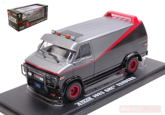 MODELLINO IN SCALA COMPATIBILE CON A-TEAM GMC VANDURA 1983 1:43 GREENLIGHT GREEN86515