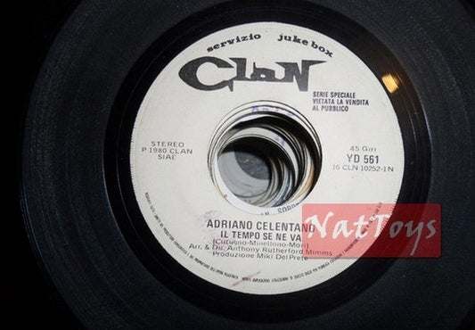 JUKE BOX 45 Adriano Celentano Il tempo se ne va/Un p• artista un p• no PROMO