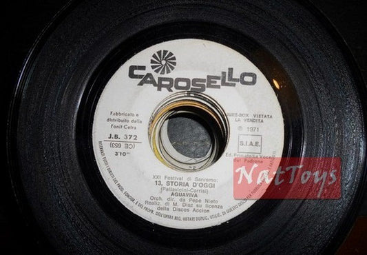 JUKE BOX 45 Aguaviva 13 storia di oggi/Pino Donaggio L'ultimo romantico EX PROMO
