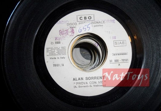 JUKE BOX 45 Alan Sorrenti Prova con me/Alex Damiani Cambier• cambierai PROMO
