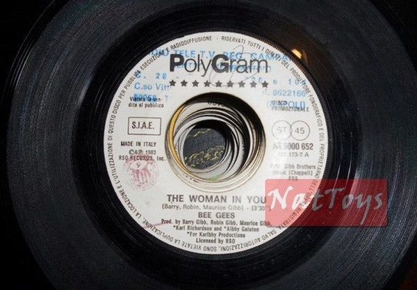 JUKE BOX 45 Bee Gees The woman in you/Patrick Juvet Getting to the heart of me