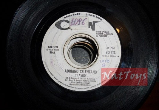 JUKE BOX 45 RPM Adriano Celentano I will have you/The wife, the lover, the friend PROMO