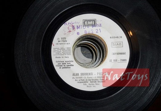 JUKE BOX 45 RPM Alan Sorrenti Try it/Dr. Hook When you're in love PROMO