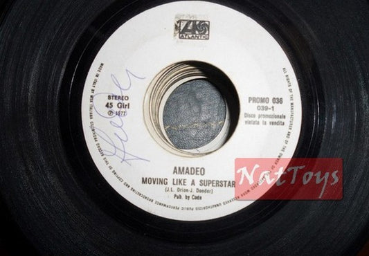 JUKE BOX 45 GIRI Amadeo Moving like a superstar/E. Sciorilli Occhi blu PROMO