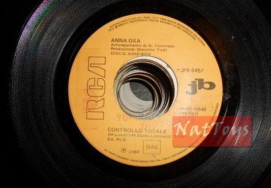 JUKE BOX 45 GIRI Anna Oxa Controllo totale/Pretenders Brass in pocket PROMO