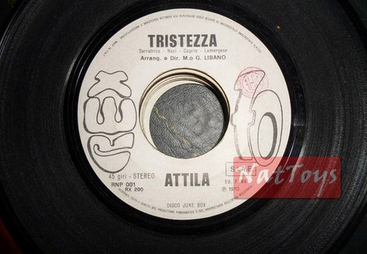 JUKE BOX 45 GIRI Attila Tristezza/Paulin Un sabato o l'altro (Italy 1970) PROMO