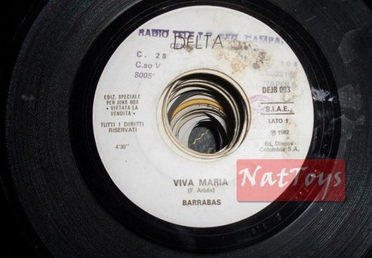 JUKE BOX 45 GIRI Barrabas Viva Maria/Paolo Grassi La musica delle bombe PROMO