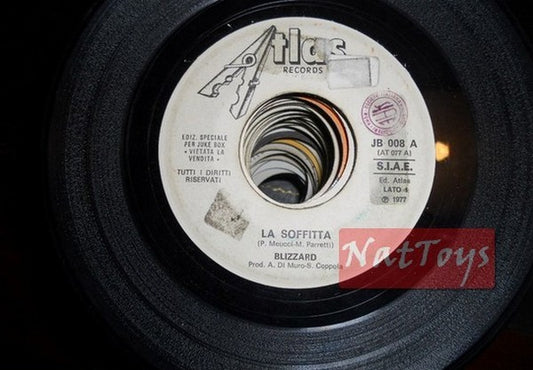 JUKE BOX 45 GIRI Blizzard La soffitta/Chimp 'n' Zee Sweet King Kong 1977 PROMO