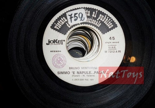 JUKE BOX 45 GIRI Bruno Venturini Simmo 'e Napule Paisa'/Mamma sfurtunata PROMO