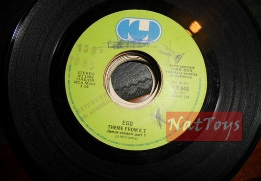 JUKE BOX 45 RPM Thème Ego de ET (danse)/C. Augins bébé, j'ai besoin de ton amour