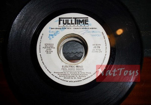 JUKE BOX 45 RPM Electric Mind Feel good inside/Band of Jocks Good times PROMO