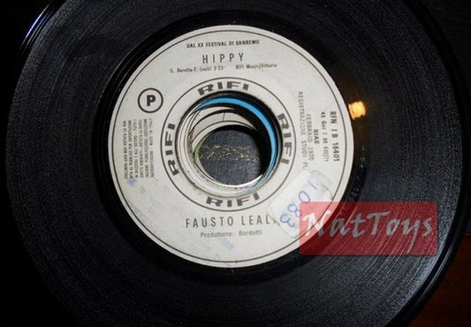 JUKE BOX 45 GIRI Fausto Leali Hippy/Emiliana La stagione di un fiore 1970 PROMO