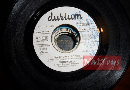 JUKE BOX 45 GIRI Fiordaliso Una sporca poesia/Plastic Bertrand Ping pong PROMO