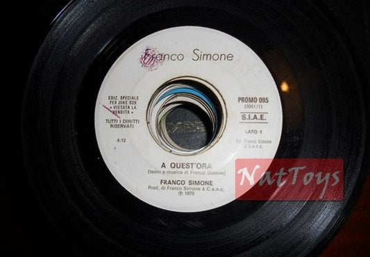JUKE BOX 45 GIRI Franco Simone A quest'ora/Freddie James Get up and boogie PROMO