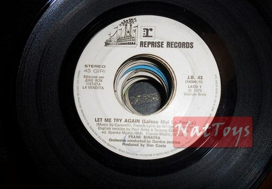 JUKE BOX 45 GIRI Frank Sinatra Let me try again/Melato Dormitorio pubblico PROMO