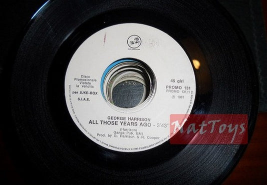 JUKE BOX 45 GIRI George Harrison All those years ago/Franco Simone Il mondo - EX
