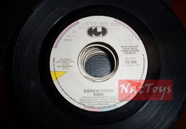 JUKE BOX 45 RPM Giorgia Fiorio Bimbo/Lio Mona Lisa (Italie 1982, CGD) PROMO