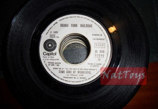 JUKE BOX 45 RPM Grand Funk Railroad Some kind of wonderful/Twins Diana PROMO