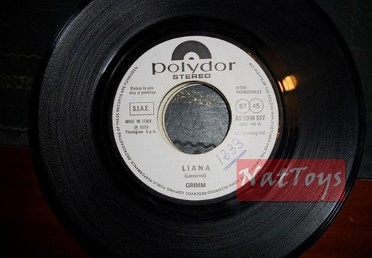 JUKE BOX 45 RPM Grimm Liana/Nicoletta Bauce Grand Sorcier 1978 EX PROMO