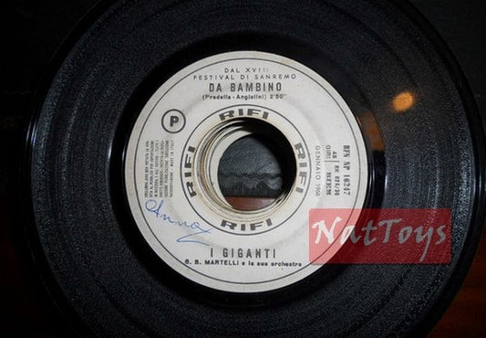 JUKE BOX 45 RPM I Giganti Enfant/Fausto Leali Deborah (Italie 1968) PROMO