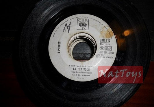 JUKE BOX 45 RPM Les Prophètes Ta voix/Caterina Caselli Tout à refaire PROMO