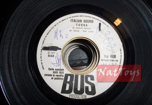 JUKE BOX 45 RPM Son Italien Torna/Pat Boone Speedy Gonzales 1977 PROMO