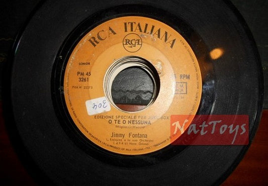 JUKE BOX 45 RPM Jimmy Fontana Soit vous, soit aucun/Que puis-je faire 1964 PROMO