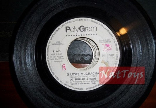 JUKE BOX 45 RPM Jo Squillo &amp; Kaos muchacha/Robin Gibb Les garçons tombent amoureux EX