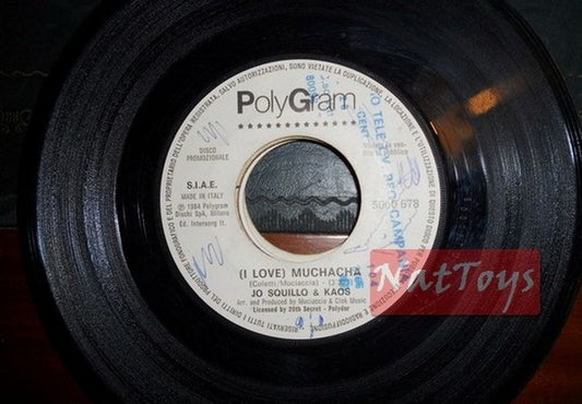 JUKE BOX 45 RPM Jo Squillo &amp; Kaos muchacha/Robin Gibb Les garçons tombent amoureux VG