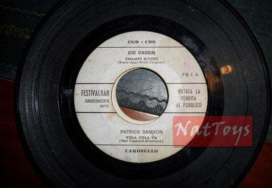 JUKE BOX 45 TR/MIN Joe Dassin Patrick Samson/The Shocking Blue Mighty Joe PROMO