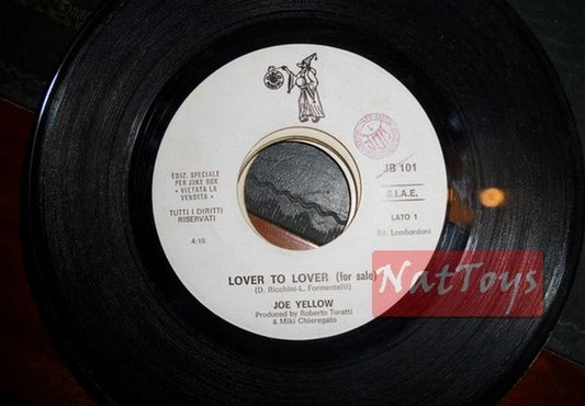 JUKE BOX 45 RPM Joe Yellow Amant à amant /Jock Hattle Oui non famille PROMO