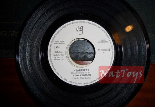 JUKE BOX 45 RPM King Crimson Heartbeat/Peter Gabriel Shock the Monkey EX PROMO