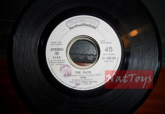 JUKE BOX 45 RPM Kiss The Oath/Julie Cuore bandito (1982 Casablanca/Yep) PROMO