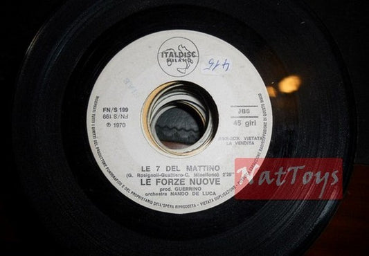 JUKE BOX 45 RPM Le Forze Nuove Le 7 am/Che nome dai (Italie 1970) - VG