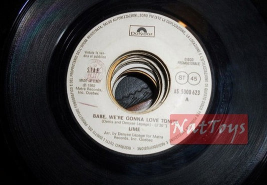 JUKE BOX 45 RPM Lime Babe, on va adorer tonite/Pino D'Angi• Fais-moi un sandwich