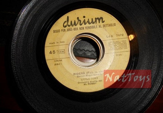 JUKE BOX 45 RPM Little Tony Rider… (Fais la rire)/Mon amour avec Giulia PROMO